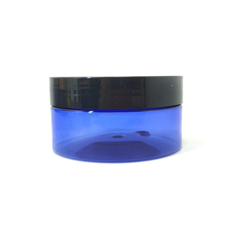 100ml 150ml 200ml 250ml Food grade safe plastic blue pet jam jar