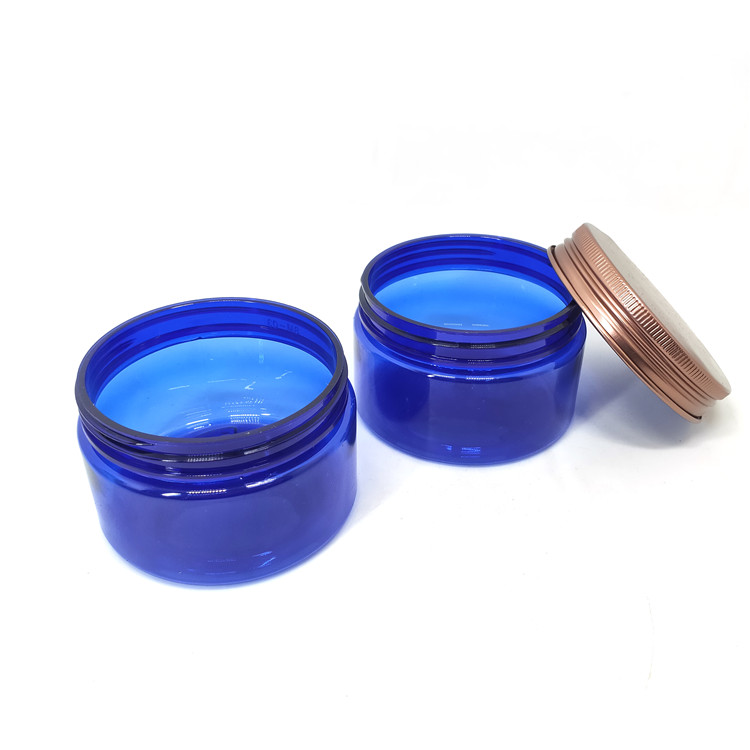 100ml 150ml 200ml 250ml Food grade safe plastic blue pet jam jar
