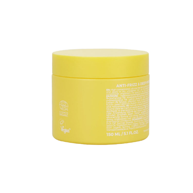 100ml 150ml 200ml 250ml body butter containers 120ml light yellow color wide mouth 4oz cosmetic plastic hair wax jar