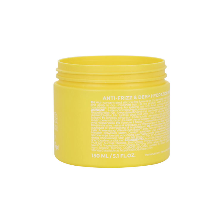 100ml 150ml 200ml 250ml body butter containers 120ml light yellow color wide mouth 4oz cosmetic plastic hair wax jar