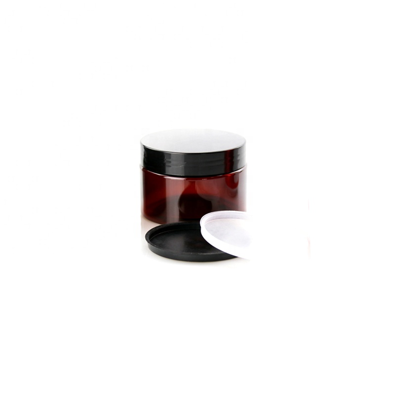 100ml 150ml 200ml Cosmetic Cream Hair Gel Food Container Amber Plastic Jar
