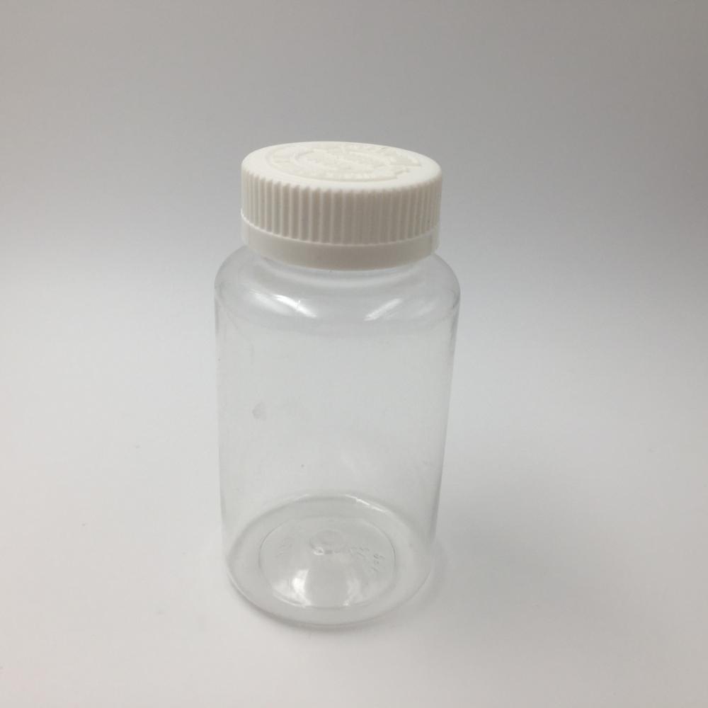 100ml 150ml 200ml PET Clear Width Mouth Plastic Medicine Container Pill Packer Bottle with Child Resistance Cap