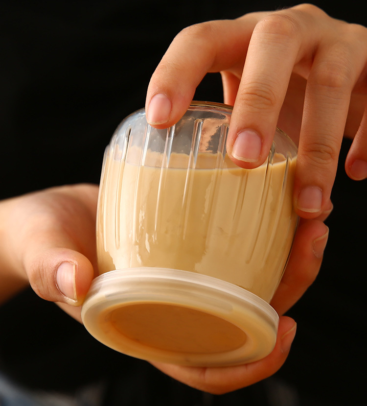 100ml 150ml 200ml Small Glass Pudding Jar with Lid