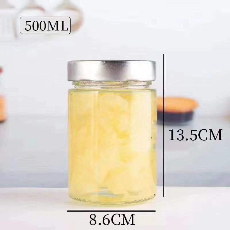 100ml 150ml 220ml 280ml 380ml 500ml 750ml round food glass jar jam wholesale