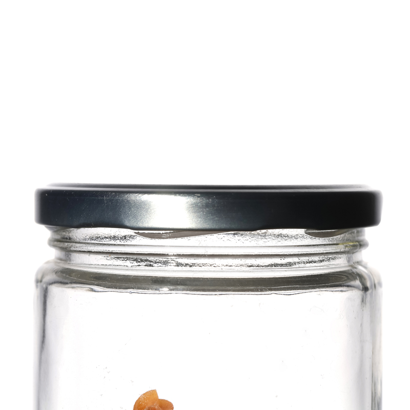 100ml 150ml 240ml 350ml 500ml Flint Screw Top Metal lids Honey Jam Empty Round Glass Jar Packaging