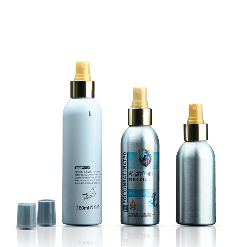 100ml 180ml 200ml 250ml Manufacture Colorful Summer Screen Aluminum Cosmetic Mist Spray Bottle