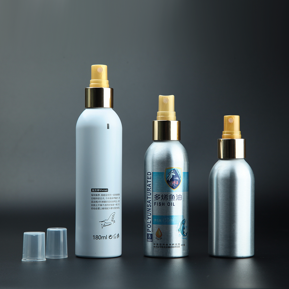 100ml 180ml 200ml 250ml Manufacture Colorful Summer Screen Aluminum Cosmetic Mist Spray Bottle