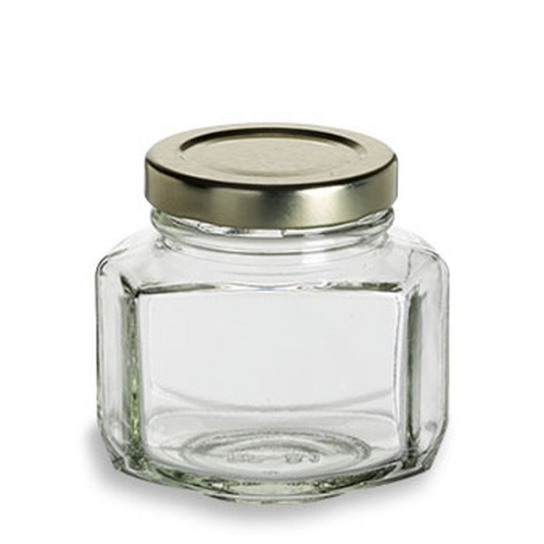 100ml 180ml 280ml 500ml empty clear honey jar hexagonal
