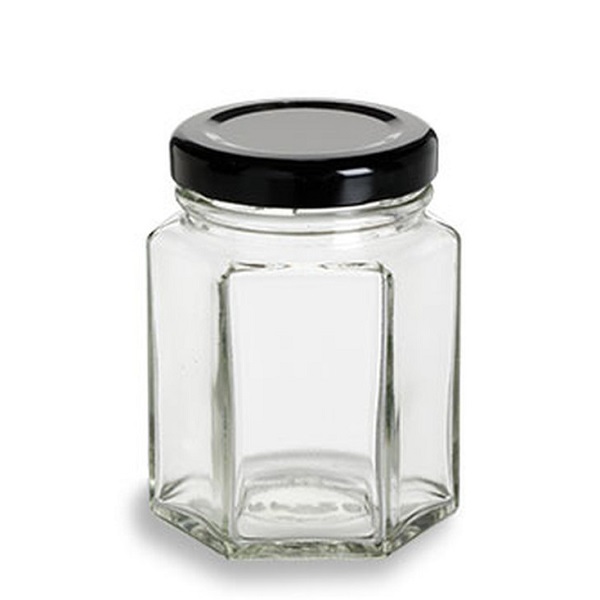 100ml 180ml 280ml 500ml empty clear honey jar hexagonal