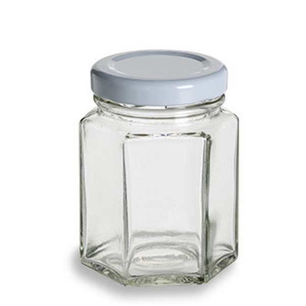 100ml 180ml 280ml 500ml empty clear honey jar hexagonal