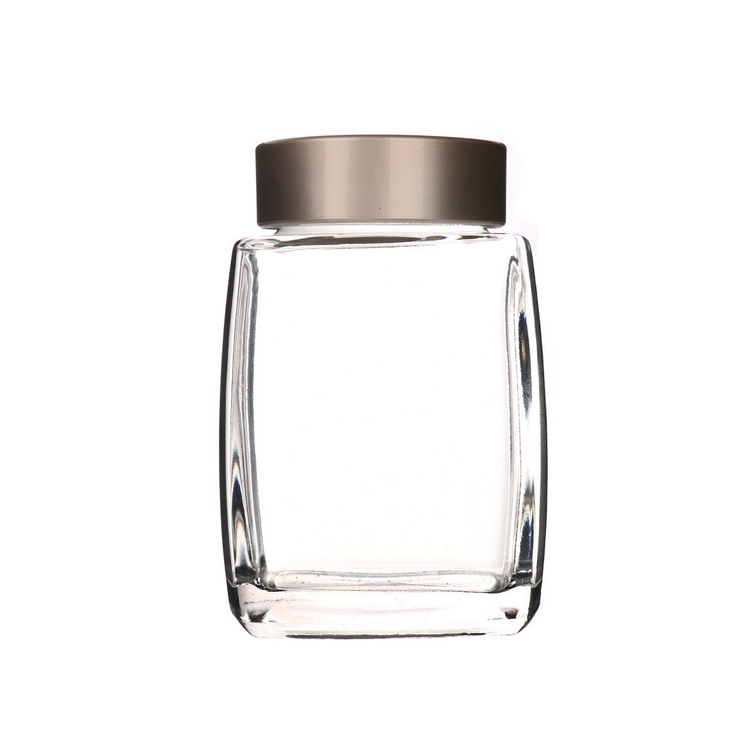 100ml 180ml 360ml Square Honey Jar Storage Glass Jar