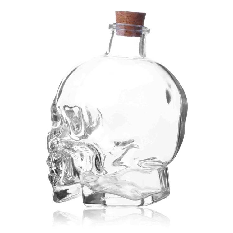 100ml/180ml/400ml/750ml skull human skeleton shape wine glass empty bottle dispenser