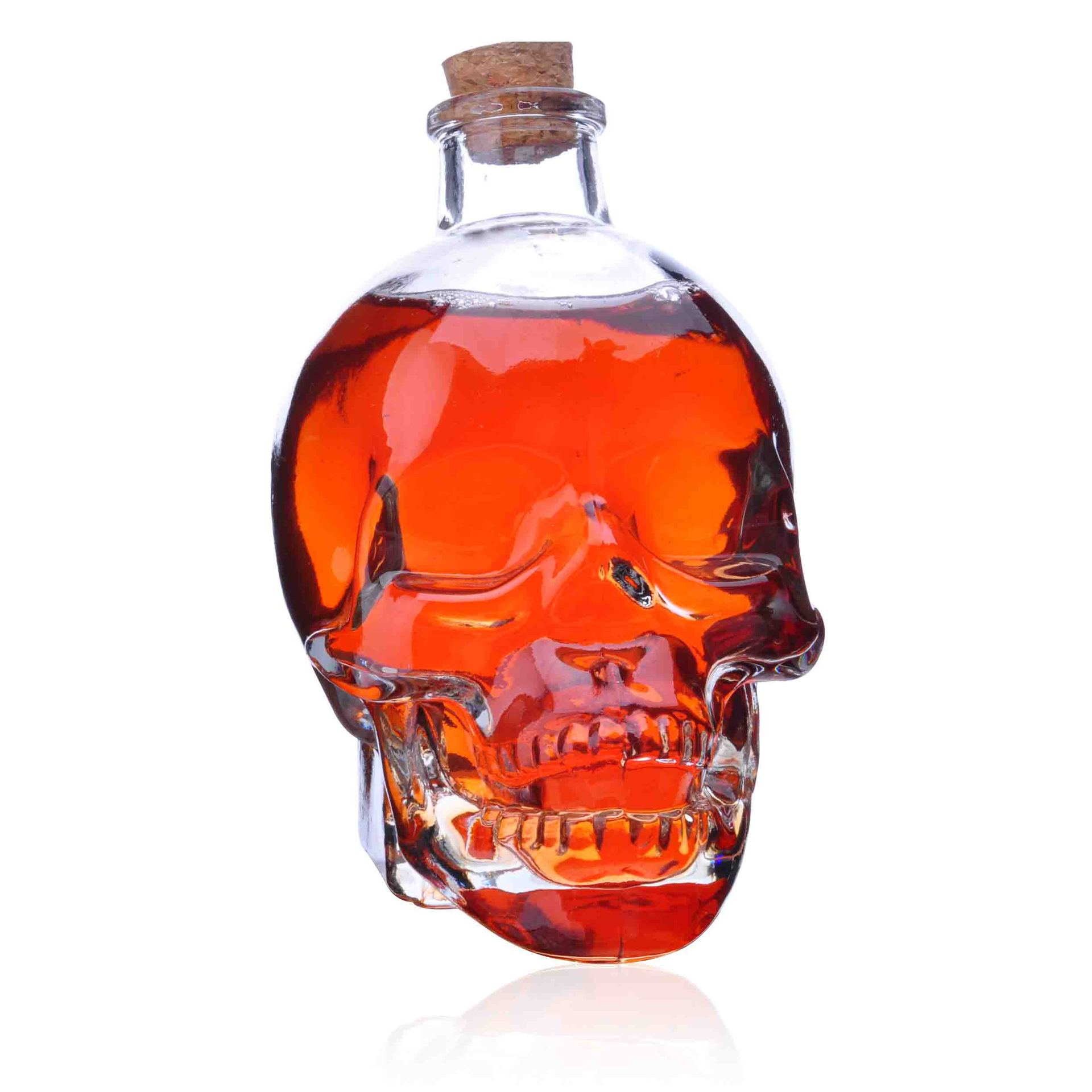 100ml/180ml/400ml/750ml skull human skeleton shape wine glass empty bottle dispenser