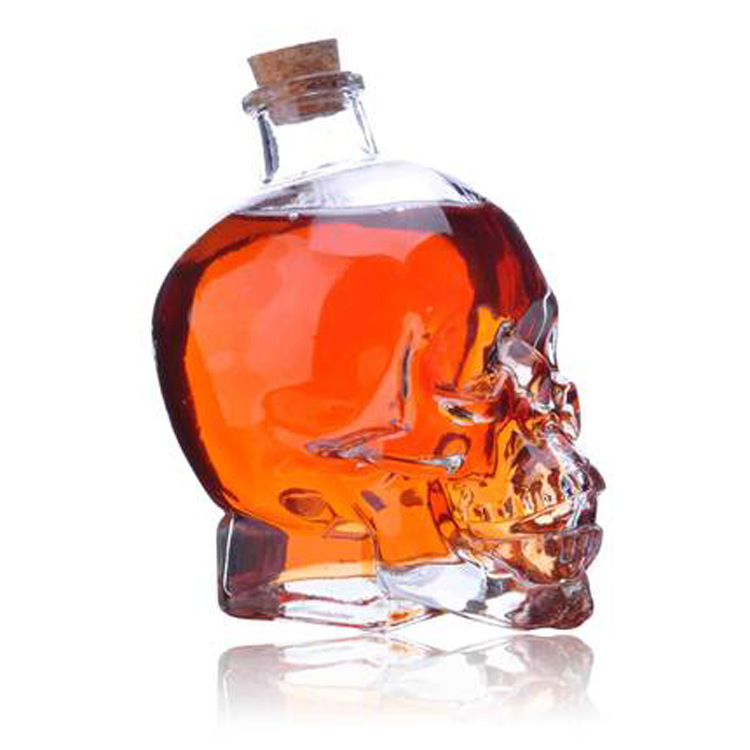 100ml/180ml/400ml/750ml skull human skeleton shape wine glass empty bottle dispenser