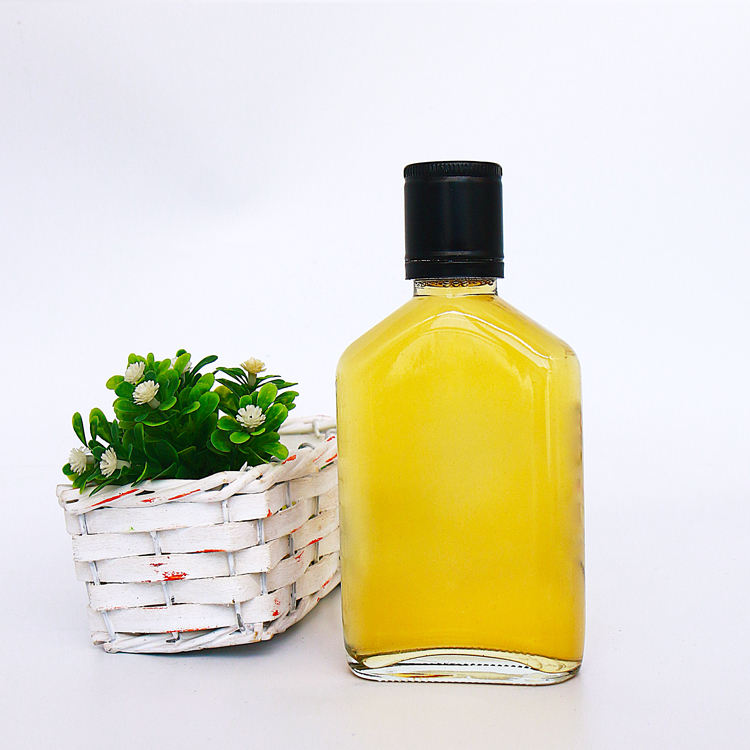 100ml 200ml 250ml 300ml Empty Flat Wine Whiskey Glass Bottle For Liquor Cold Brew Coffee