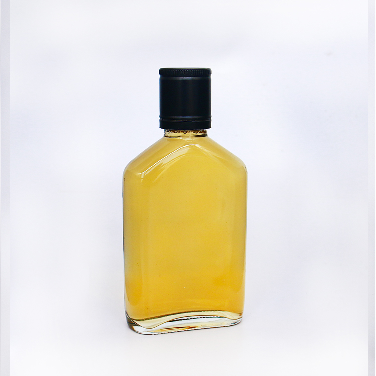 100ml 200ml 250ml 300ml Empty Flat Wine Whiskey Glass Bottle For Liquor Cold Brew Coffee