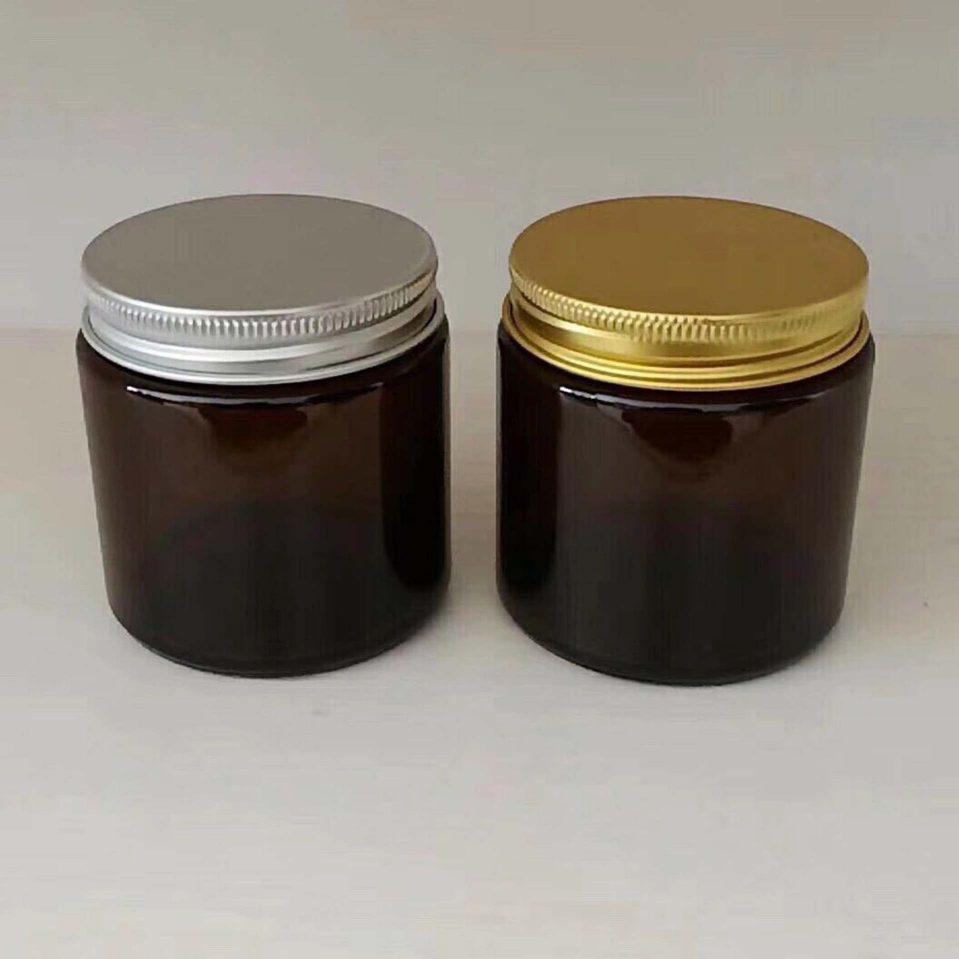 100ml 200ml 250ml 300ml amber aromatherapy Candle empty glass jar with lid DIY aromatherapy customized