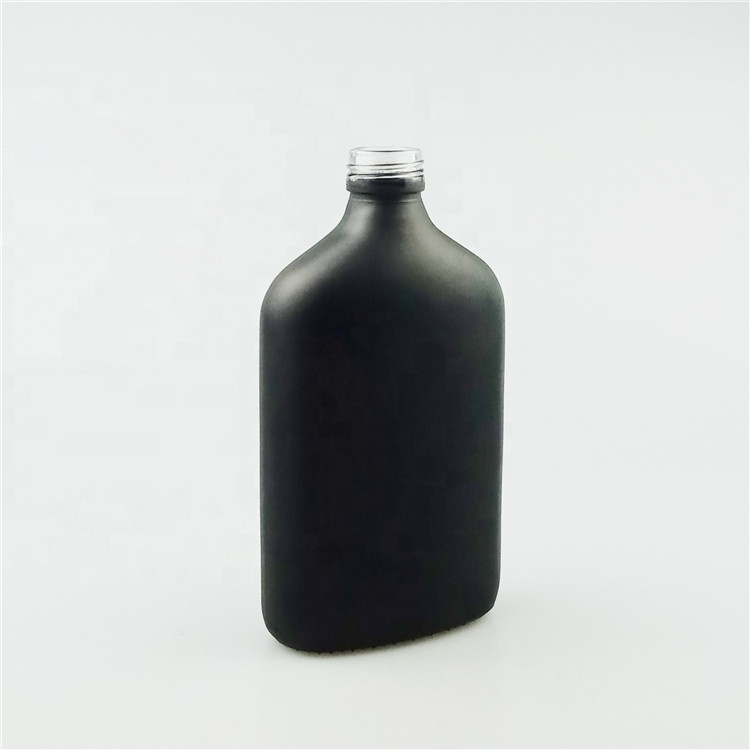 100ml 200ml 250ml 350ml 500ml Flat Glass Hip Flask Washing Liquid Bottles with Lotion Press Pump