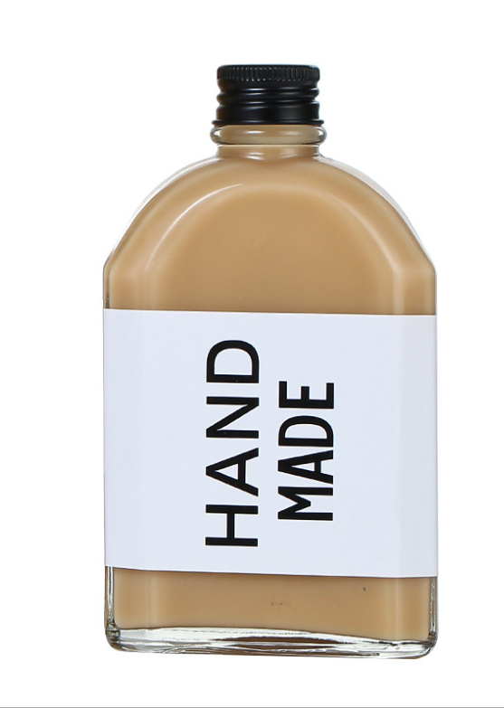 100ml 200ml 250ml 350ml 500ml clear flat cold brew coffee glass bottle for coffee beverage wine with aluminum cap