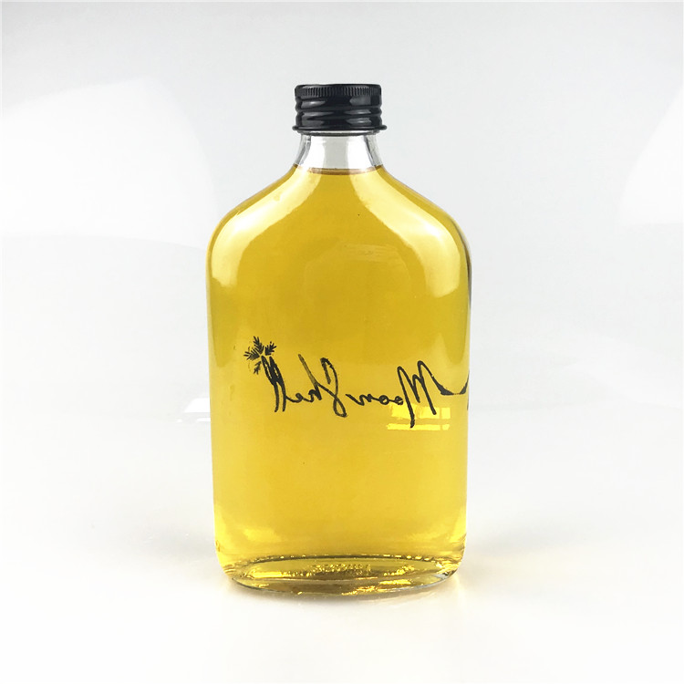 100ml 200ml 250ml 350ml flat glass bottle for cold brew coffee packing