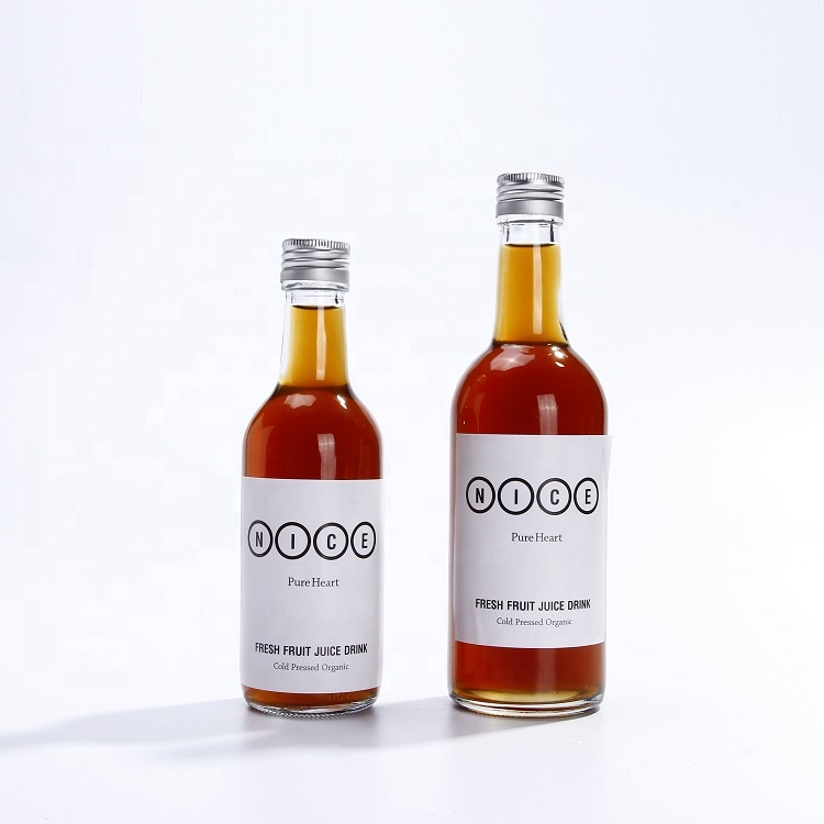 100ml 200ml 250ml Cheap round wine spirit glass bottle for liquor with aluminum screw lid