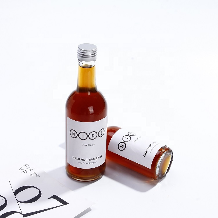 100ml 200ml 250ml Cheap round wine spirit glass bottle for liquor with aluminum screw lid