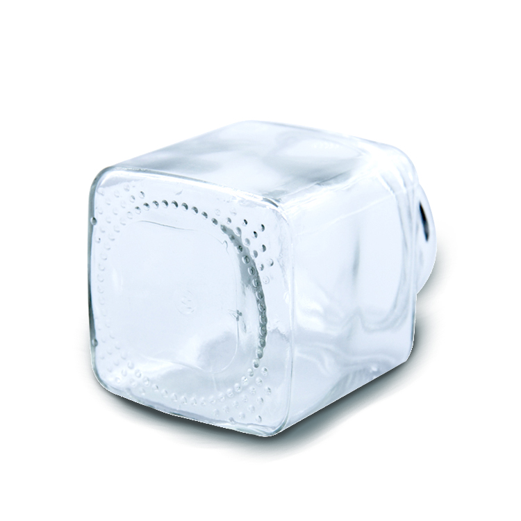 100ml 200ml 280ml 380ml 500ml 730ml Square Clear Glass Honey Jam Sauce Jar Storage Jars