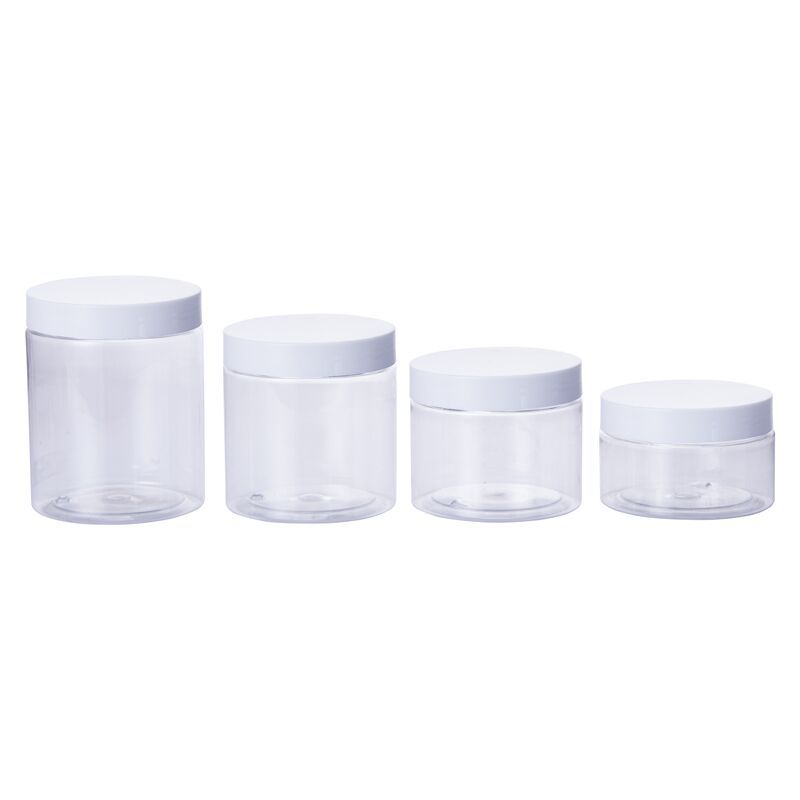 100ml 200ml 300ml 400ml 500ml pet plastic jar with lid