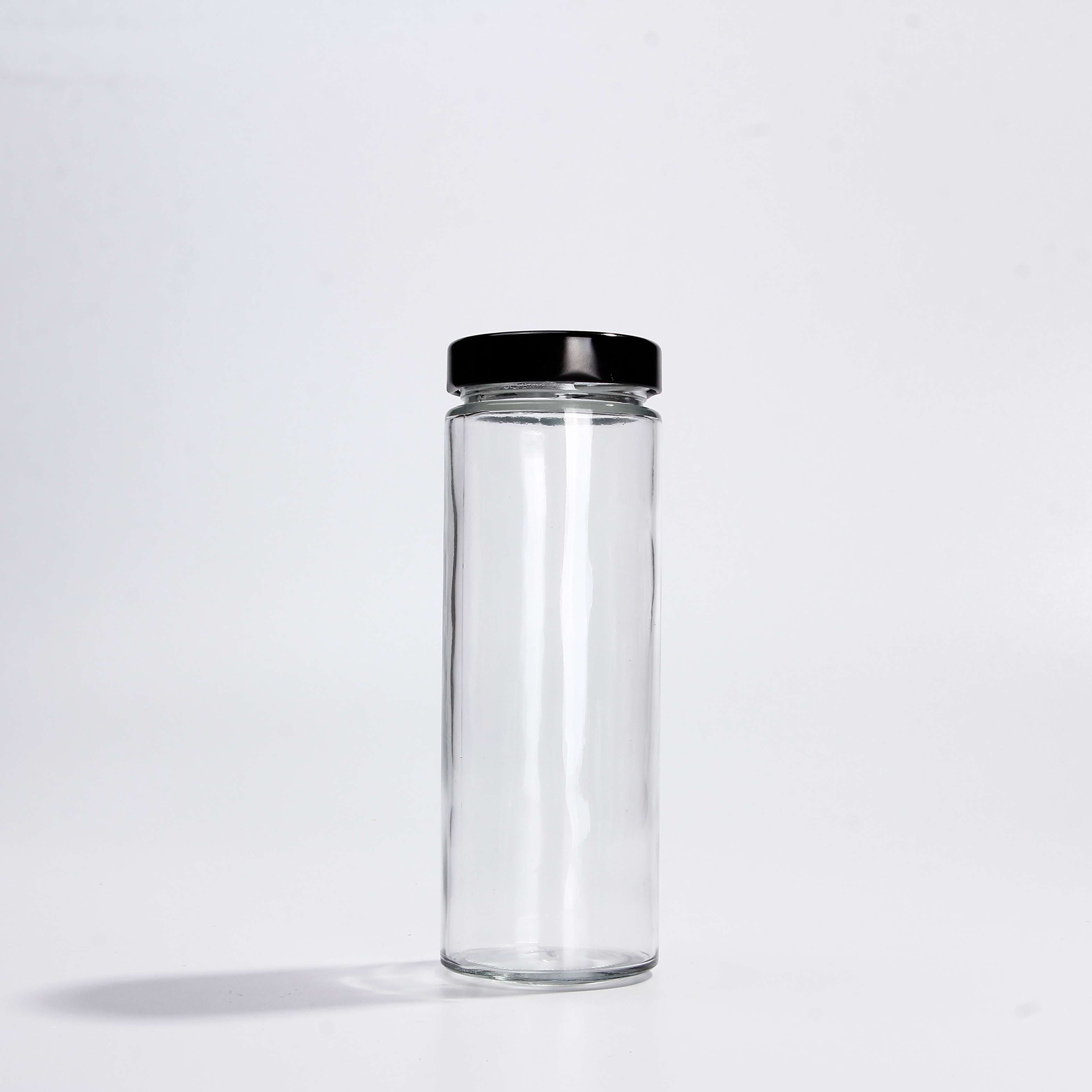 100ml 200ml 300ml 500ml Clear Glass Jars With Lids Cold Pressed Juice Kombucha Glass Bottle