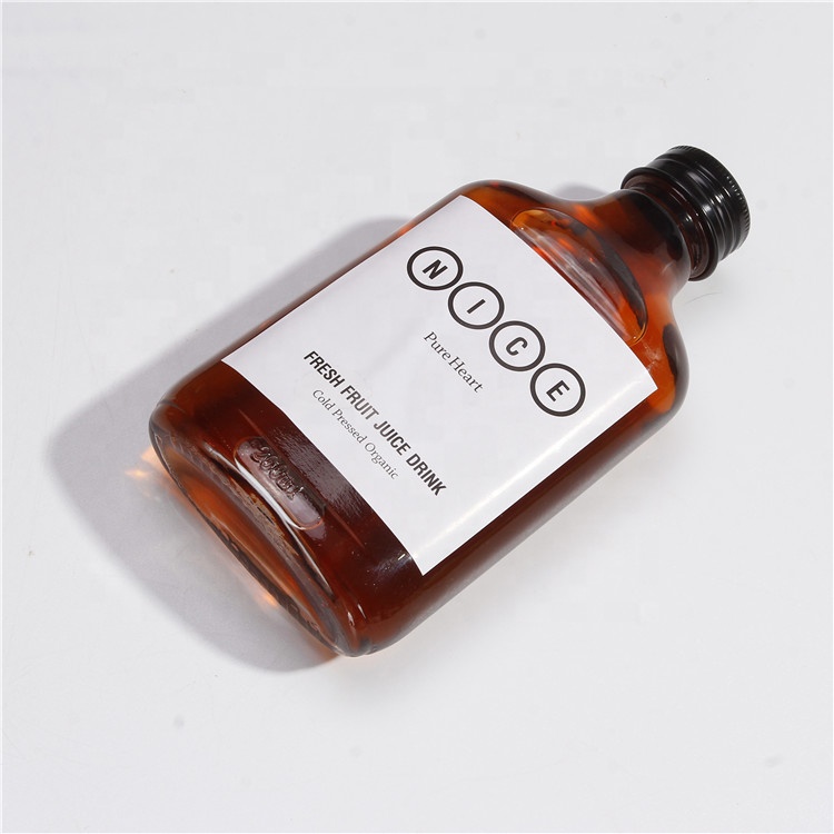 100ml 200ml 300ml Empty Flat Wine Whiskey Glass Bottle For Liquor Cold Brew Coffee