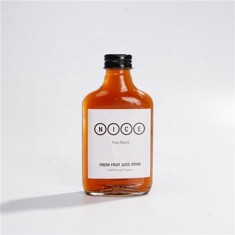 100ml 200ml 300ml Empty Flat Wine Whiskey Glass Bottle For Liquor Cold Brew Coffee