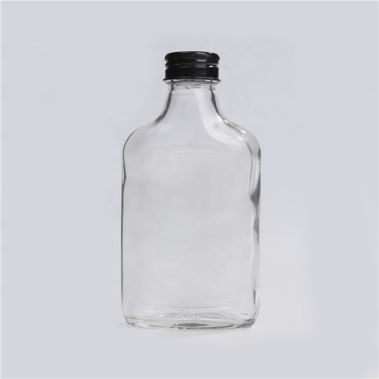100ml 200ml 300ml Empty Flat Wine Whiskey Glass Bottle For Liquor Cold Brew Coffee