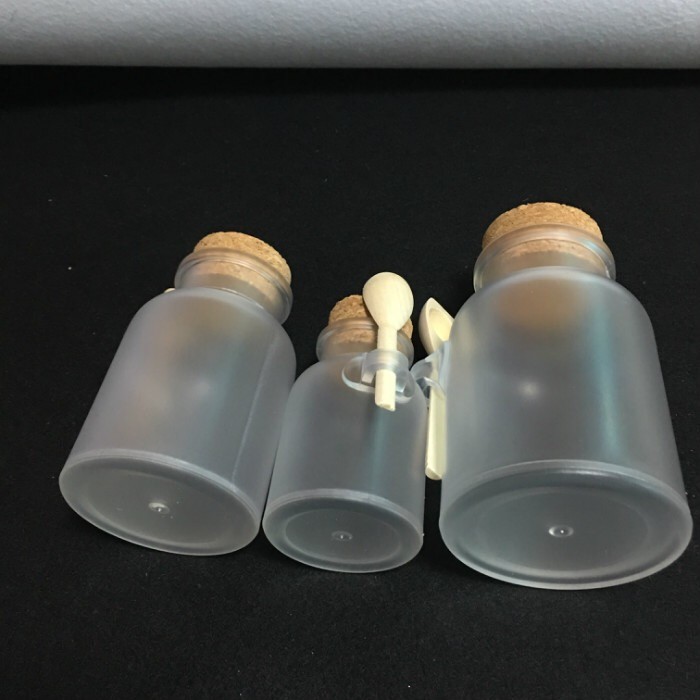 100ml/200ml 300ml Frosted Bath Salt round Jar ABS Plastic Bath Salt Bottle