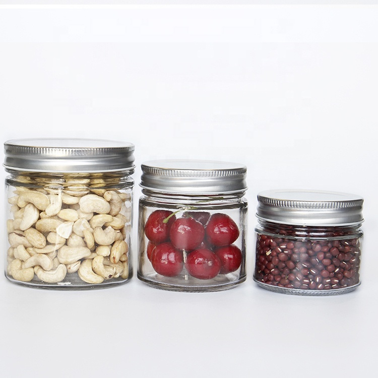 100ml 200ml 300ml Glass Round Jar Food Glass Container