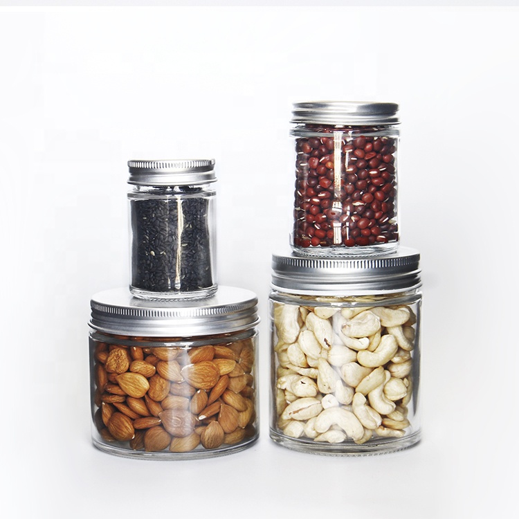 100ml 200ml 300ml Glass Round Jar Food Glass Container
