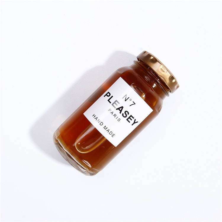 100ml 200ml 300ml Storage Jar Glass Honey Jar with Metal Twist Off Lid with Safety Button