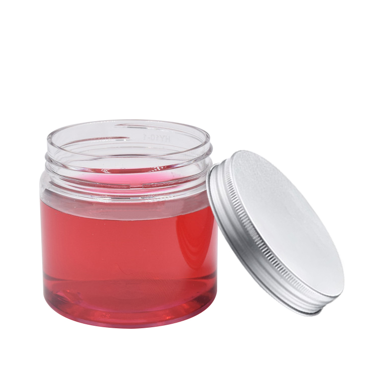 100ml 200ml 300ml body cream plastic jar cosmetic container PET jar with lid