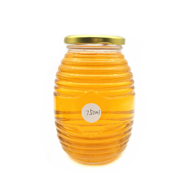 100ml 200ml 350ml 750ml clear honeycomb jars glass honey jars wholesale