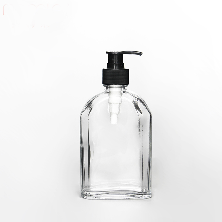 100ml 200ml 350ml Customized Perfume Liquid Soap Flask Glass Bottle With Pump Sprayer