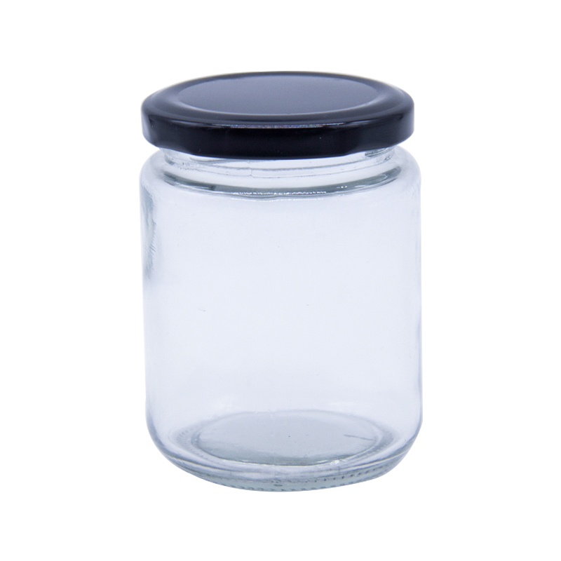 100ml 200ml 350ml Round glass jar with twist off cap for honey and jam