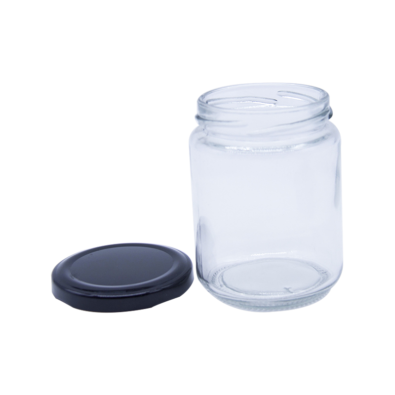 100ml 200ml 350ml Round glass jar with twist off cap for honey and jam