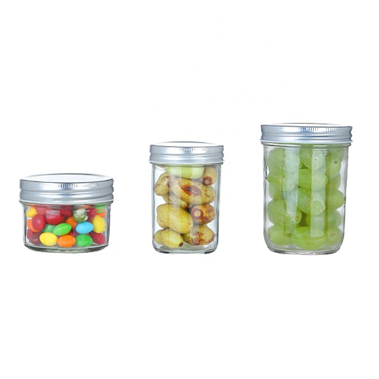 100ml 200ml 400 ml glass sealed chili sauce storage jar with metal screw lid