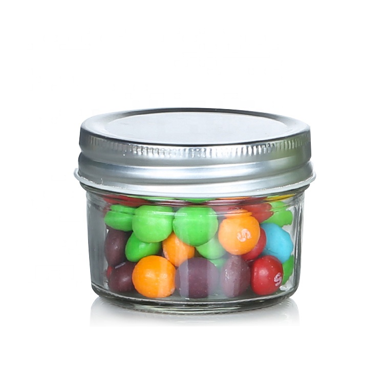 100ml 200ml 400 ml glass sealed chili sauce storage jar with metal screw lid
