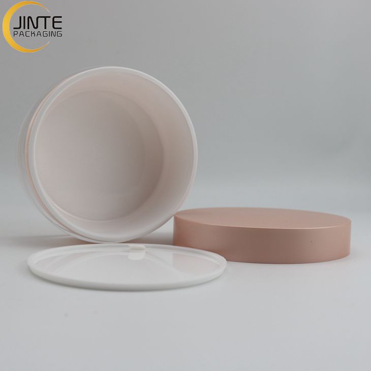 100ml 200ml Big Mouth Packaging Cosmetics Container Luxury Acrylic Beauty pink color jar for Mask Cream