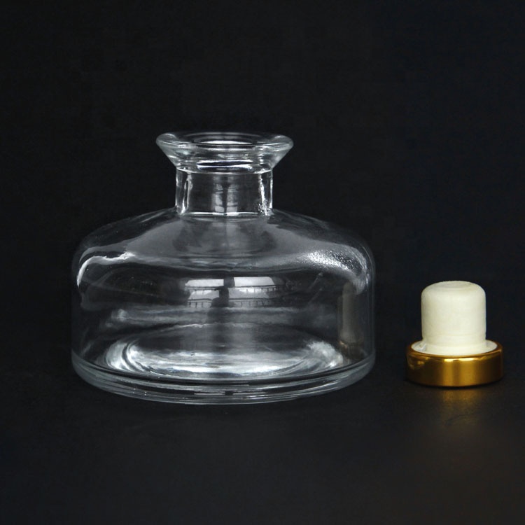 100ml 200ml Mineral Water Glass Bottle With POLYMER Wooden Cork Top Fruit Wine Bottle