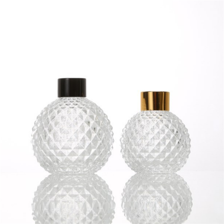 100ml 200ml New style clear round ball shape glass aromatherapy diffuser bottle