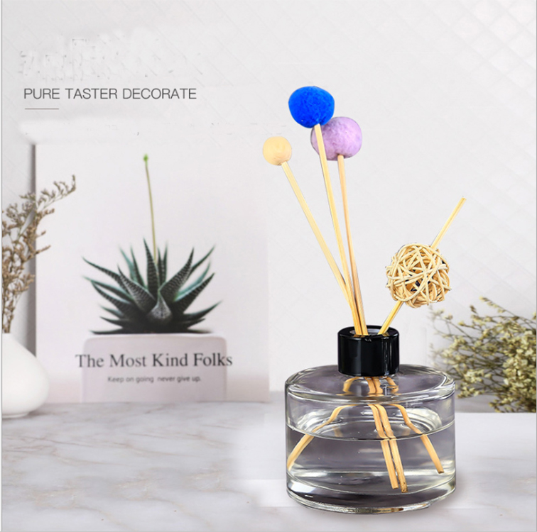 100ml 200ml elegant aroma square/round reed diffuser oil glass bottle