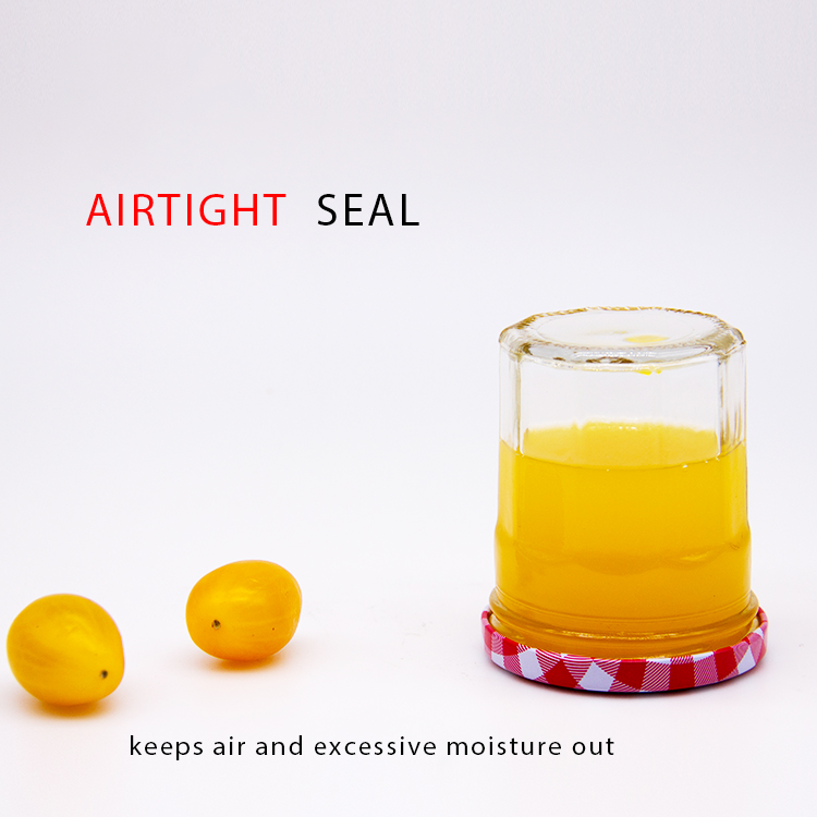 100ml 200ml polygon jam sauce hexagon glass jar for honey