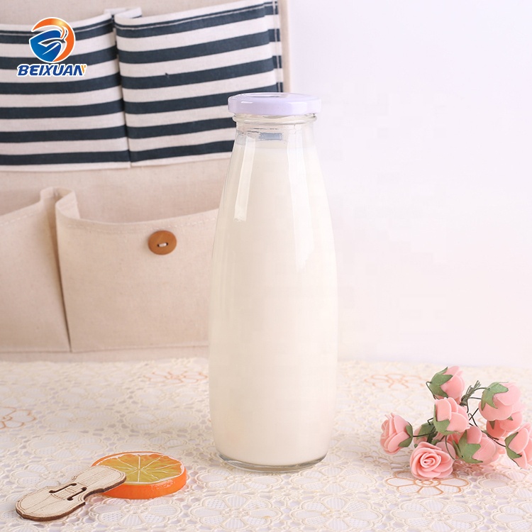 100ml 250ml 350ml 500ml 1000ml Wide Mouth Clear Glass Milk Storage Bottle Glass Milk Bottle Glass Bottle