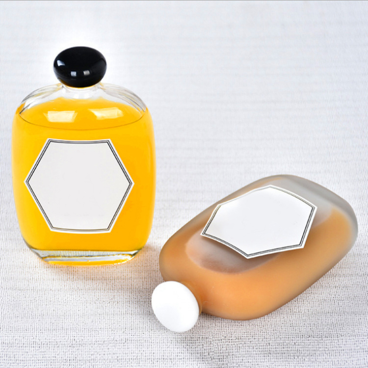 100ml 250ml 350ml 500ml Clear Empty Glass Beverage Drinking Coffee Bottle